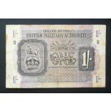 England 1 Shilling 1943 F British Military Authority