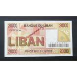 Lebanon 20000 Livres 1994 Unc
