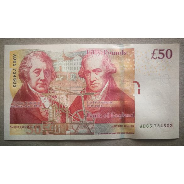 Anglia 50 Pounds 2010 UNC