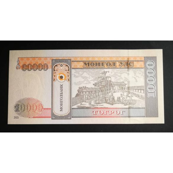 Mongólia 10000 Tugrik 2021 UNC