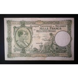 Belgium 1000 Francs/200 Belgas 1941 VF