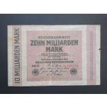 Germany 10 billion Mark 1923 F
