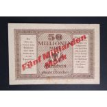 Germany 50 million/ 5 billion Mark München 1923 VF- 