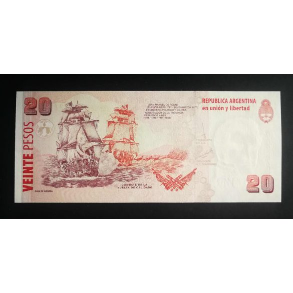 Argentína 20 Pesos 2018 Unc