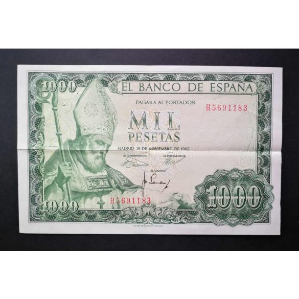 Spanyolország 1000 Pesetas 1965 VF