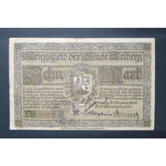 Germany Triberg 10 Mark 1918 F+