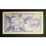 Switzerland 20 Francs 1967 F