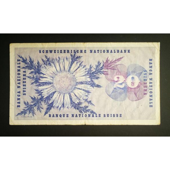 Switzerland 20 Francs 1967 F