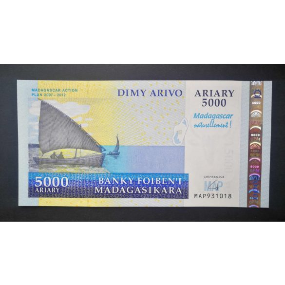 Madagascar 5000 Ariary 2008 UNC Commemorative Banknote