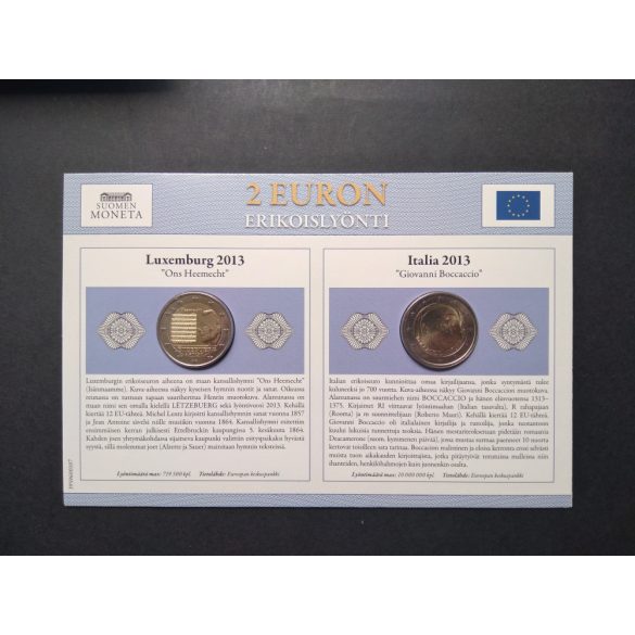 EU 2 Euro set of 2 pcs commemorative coins Unc