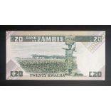 Zambia 20 Kwacha 1986 UNC