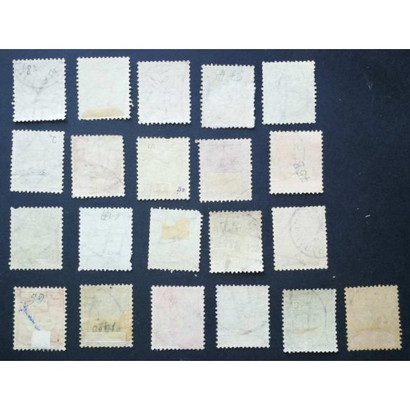 Hungary 1900 TURUL and King Franz Joseph 21 pcs full series perf. 12 : 11 3/4 used