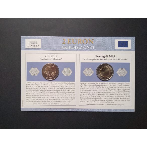 EU 2 Euro set of 2 pcs commemorative coins Unc