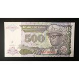 Zaire 500 Zaires 1994 UNC