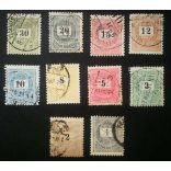 Hungary 1898 Letter, black cipher 10 pcs. perf. 12 : 11 3/4 used