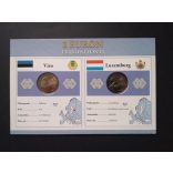 EU 2 Euro set of 2 pcs commemorative coins Unc