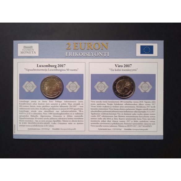 EU 2 Euro set of 2 pcs commemorative coins Unc