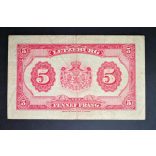 Luxembourg 5 Francs 1944 F