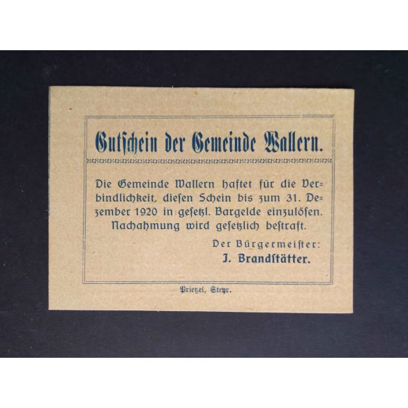 Austria 20 Heller 1920 Unc Wallern 