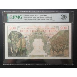 French Indochina 200 Piastres 1953 VF PMG certified banknote