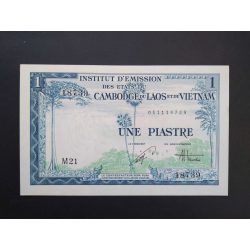 French Indochina 1 Piastre 1954 UNC