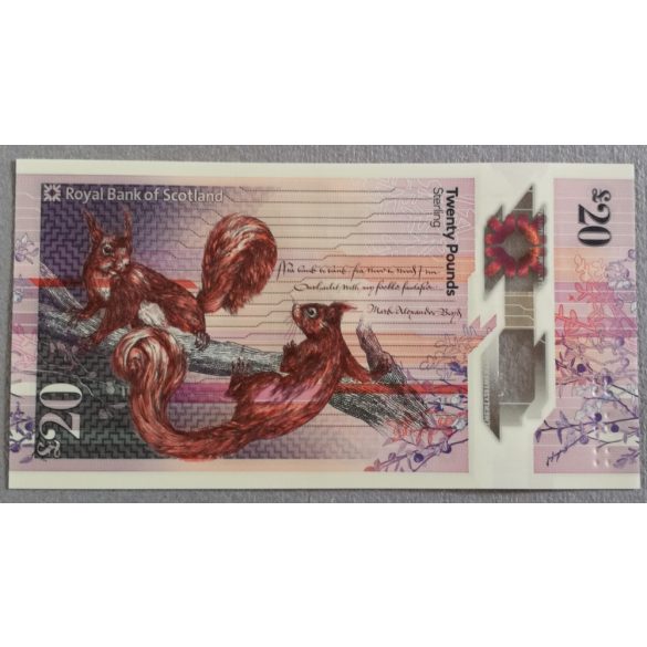 Scotland 20 Pounds 2019 UNC RBS