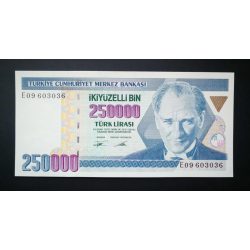 Turkey  250000 Lira 1995 UNC