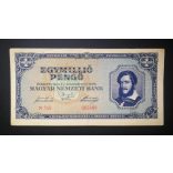 Hungary 1 million Pengő 1945 F+
