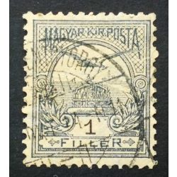   Hungary 1900 TURUL 1 F. perf. 12 : 11 3/4 (ERDŐ)SZENTGYÖRGY used