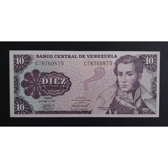 Venezuela 10 Bolivares 1981 UNC