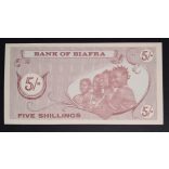 Biafra 5 Schillings 1968 UNC 