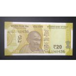 India 20 Rupees 2022 UNC 
