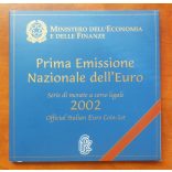 Italy 8 piece Euro set 2002 UNC