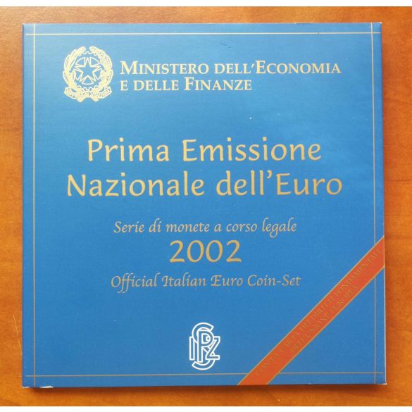 Italy 8 piece Euro set 2002 UNC
