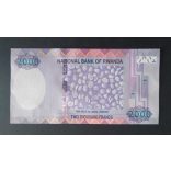 Rwanda 2000 Francs 2014 UNC