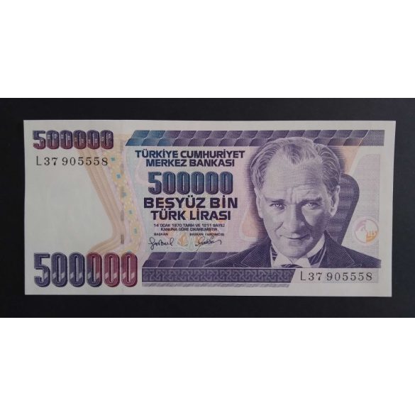 Törökország 500000 Lira 1998 Unc