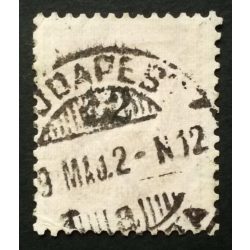   Hungary 1898 Letter, black cipher 2 kr. perf. 12: 11 3/4 (B)UDAPEST used