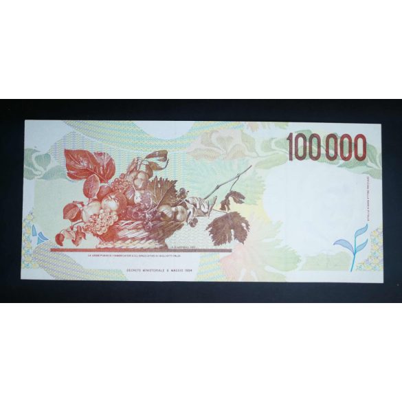 Italy 100000 Lire 1994 XF+