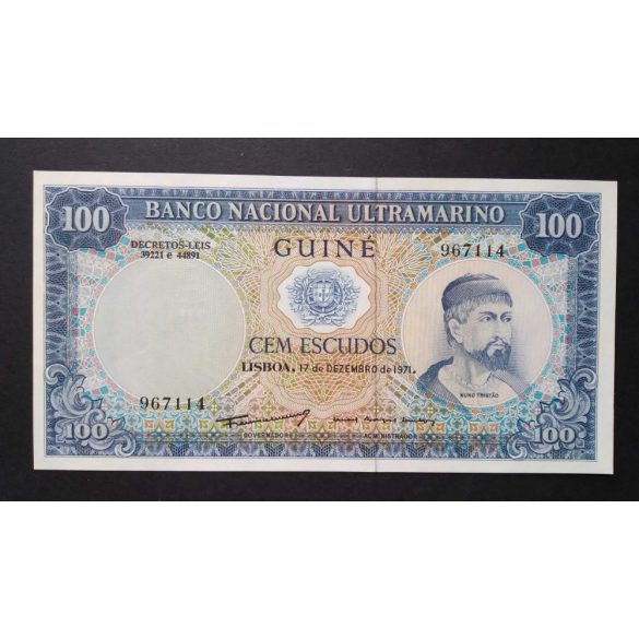 Portuguese Guinea 100 Escudos 1971 UNC