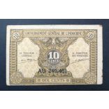 French Indochina 10 Cents 1942 XF
