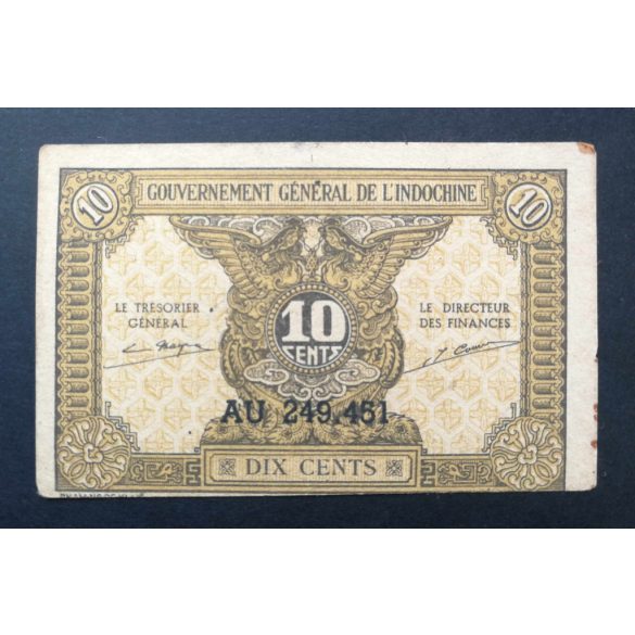 French Indochina 10 Cents 1942 XF