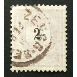   Hungary 1898 Letter, black cipher 2 kr. perf. 12: 11 3/4 ZENGG-SE(NJ) used