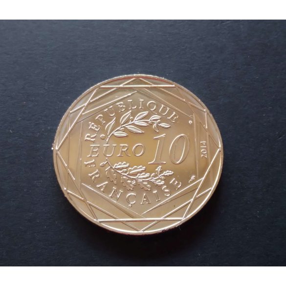 France 10 Euro 2014 Egalité commemorative coin in decorative packaging