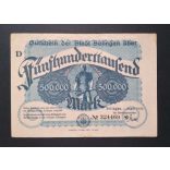 Germany 500000 Mark Solingen 1923 VF+