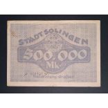 Germany 500000 Mark Solingen 1923 VF+