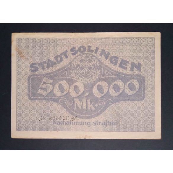 Germany 500000 Mark Solingen 1923 VF+