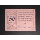 Austria 50 Heller 1920 Unc Frankenburg