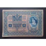 Ausztria  1000 Korona 1902 Deutschösterreich VF