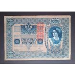Ausztria  1000 Korona 1902 Deutschösterreich VF