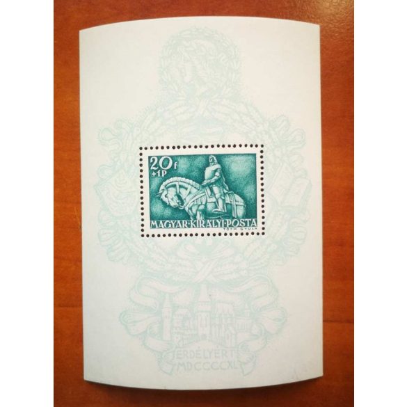 Magyarország 1940 Mátyás király blokk ** postatiszta D